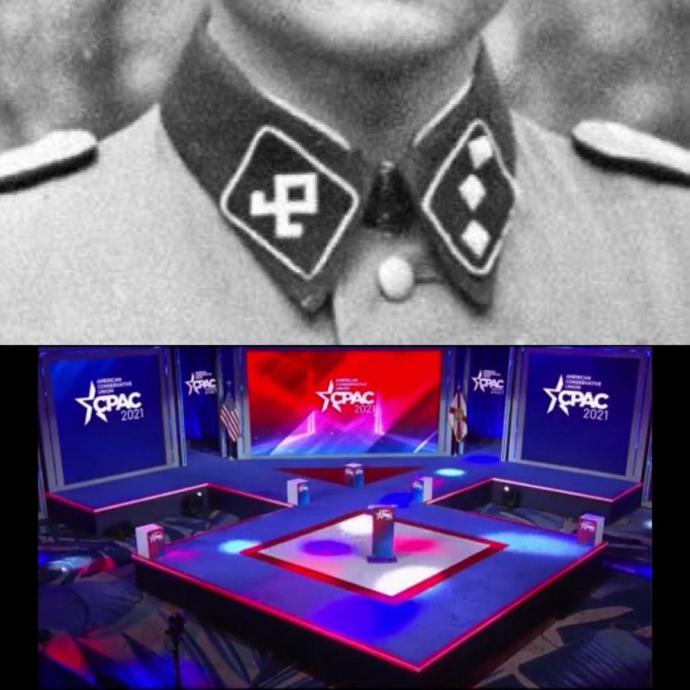 You think CPAC knowingly used Nazi symbol?