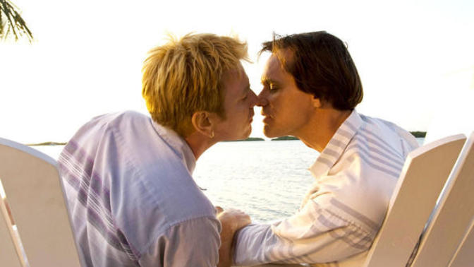 How do you feel about straight male actors kissing each other?