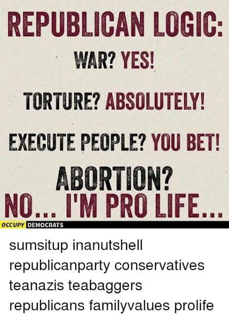 Do you find it odd that Right wing people are pro life and are against abortion, but support wars?