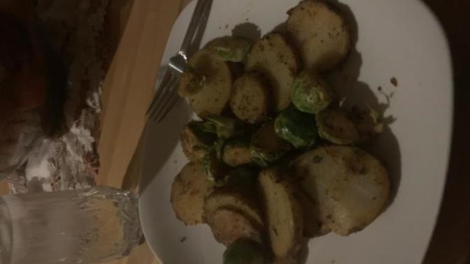 Is this a healthy breakfast one potato and a few Brussels sprouts I really want to lose weight?
