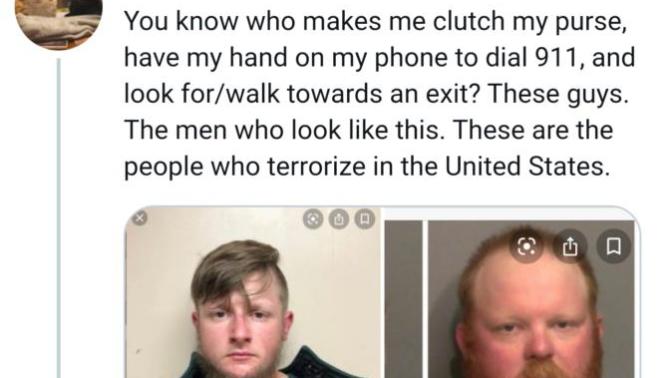 Does being a white man make someone a terrorist?