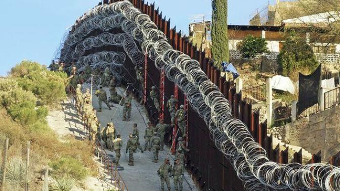 A steel built very thick and 40 feet tall big wall with razer sharp barb wires makes for nice, respectful and good neighbors, true or false?
