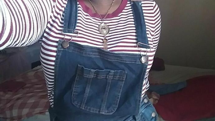 My overalls accompanied by a random shirt from my closet, couldnt find potato ones