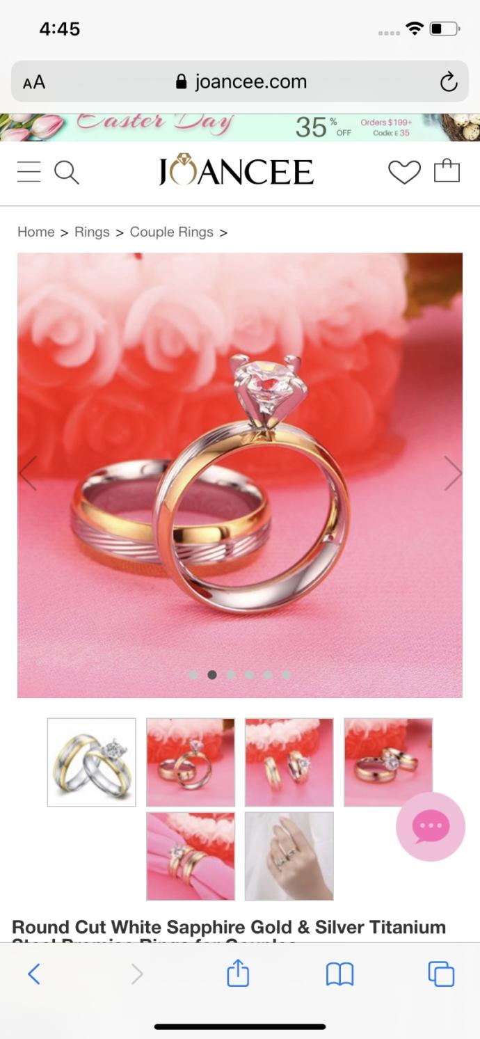 Thoughts on this promise ring?