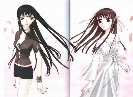 Dark femininity on the left, Light femininity on the right
