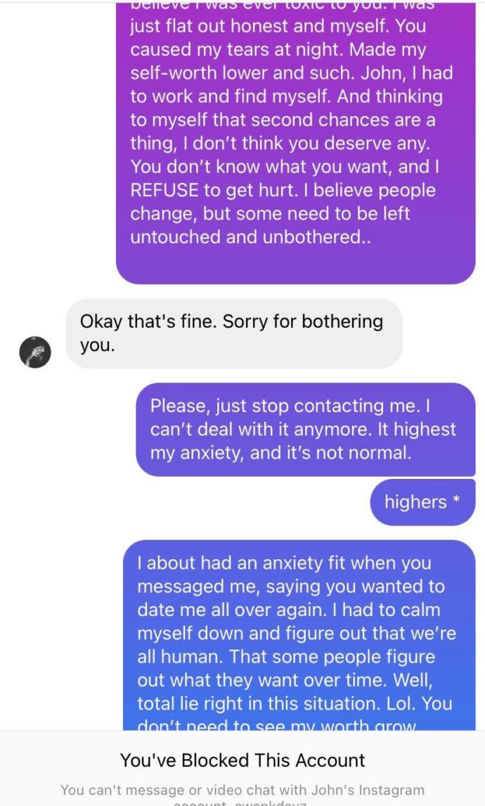 Why does he always try and come back?