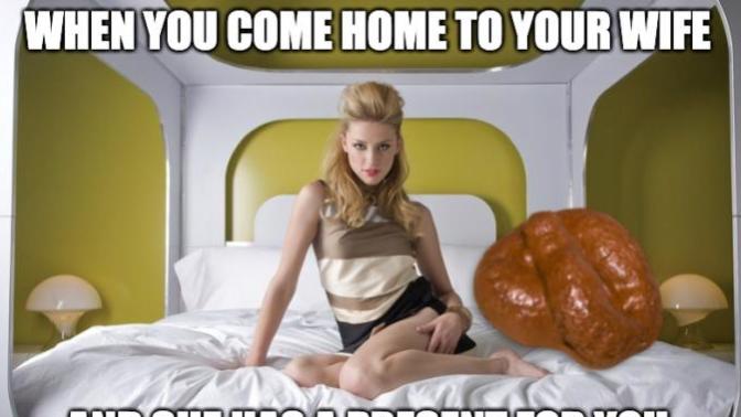 Amber Heard! If she took a dump in your bed would you kick her out?