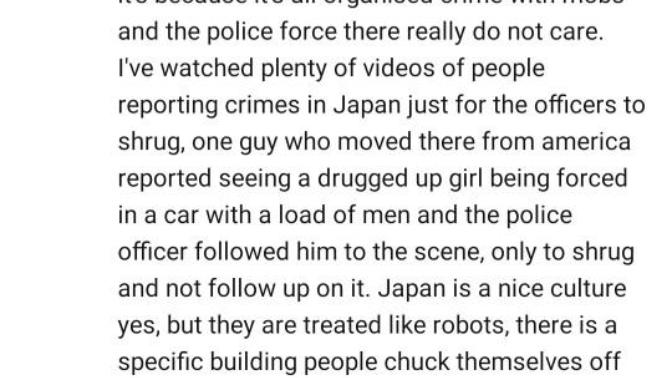 What do you think about the "rape culture" in japan?