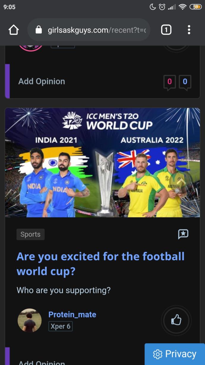 Are you excited for the football world cup?