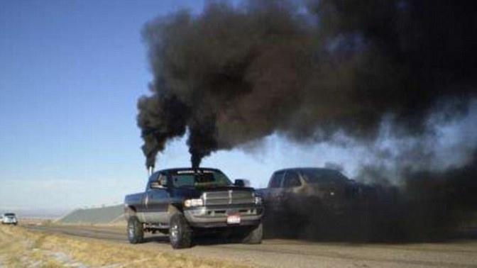 Do You Think The Same Guys Who Do Rolling Coal Are The Same Guys Who Lack Any Brain Cells?