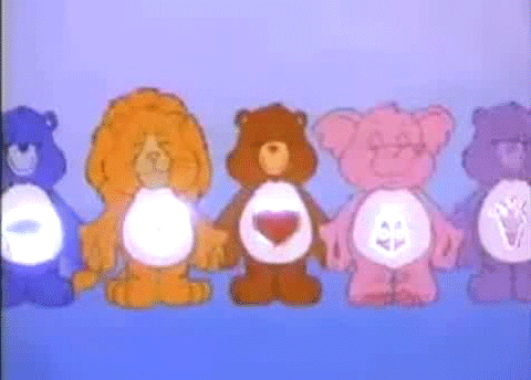 How would you feel if the Care Bears decided YOU need more caring and shot their love energy on you?