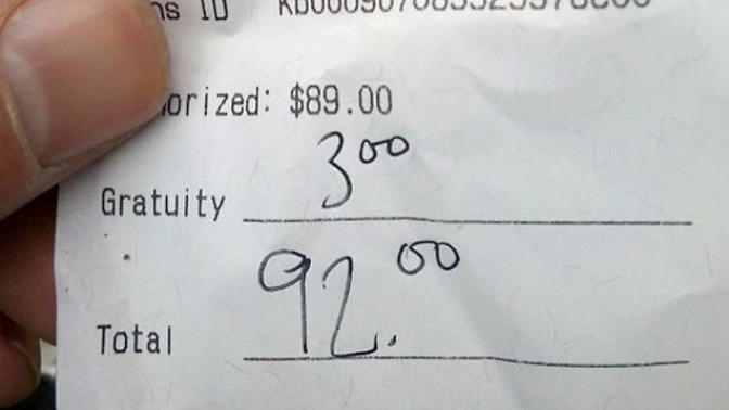 Would you date a bad tipper, 10% or less?