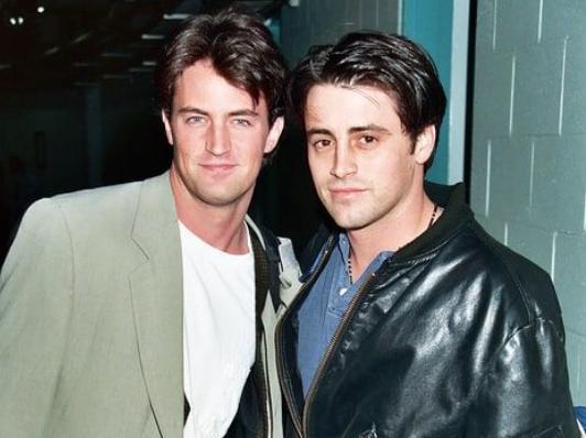 Matthew Perry and Matt Leblanc aka Joey and Chandler