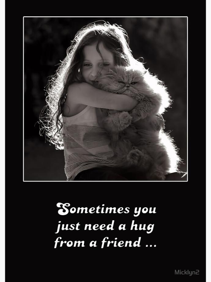 How badly do you need a hug right now?