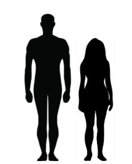 What height difference between a man and a woman is possibly the best?