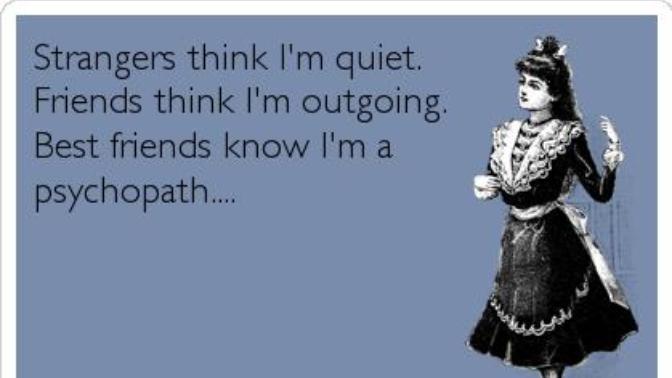 Eccentric, outgoing or crazy, is there a difference?