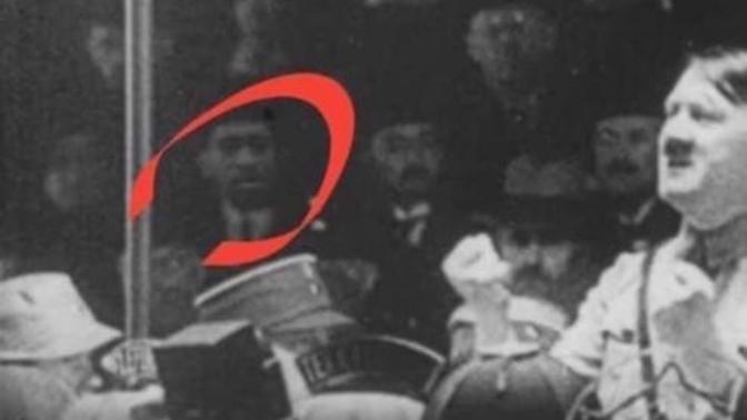 Is this a photoshop or is it real (George Floyd at Hitler rally)?