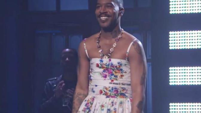 What you think about Kid Cudi wearing a dress?