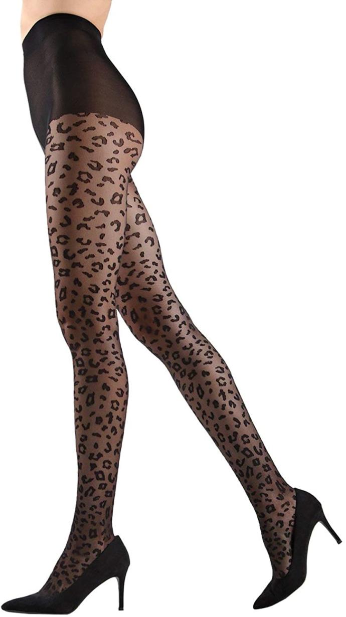 How do I match leopard print stockings?