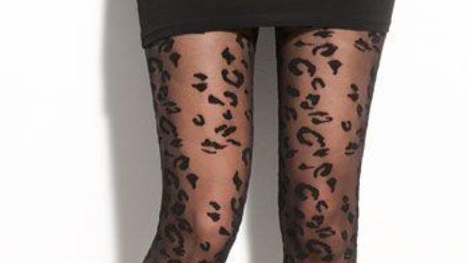 How do I match leopard print stockings?
