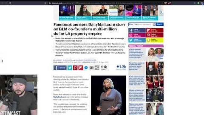 What do you think of Facebook censoring About Marxist BLM Founder Buying Several Houses?
