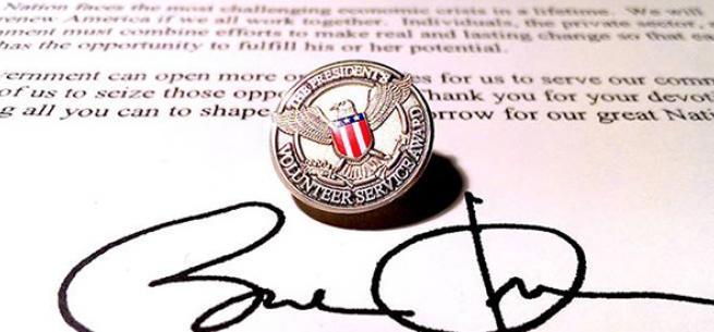 Which would hold more weight to you in getting one of these prestigious service awards?