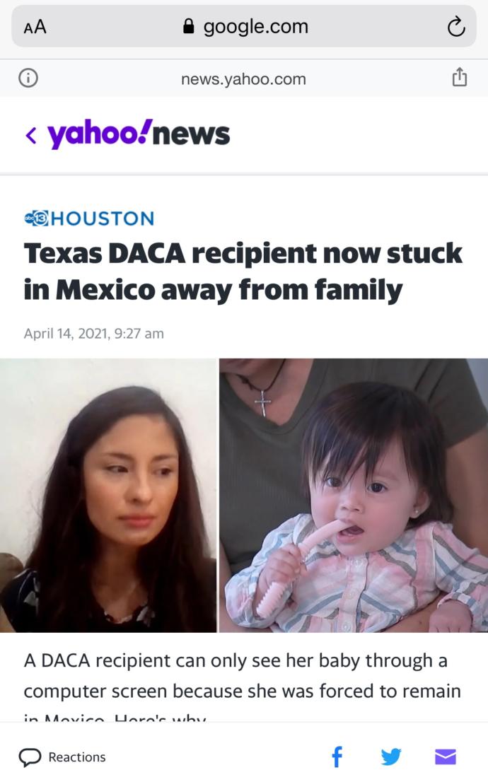 Do you think it was wrong to deport this Latina who graduated college in Texas and was trying to do the process the right way?