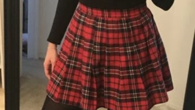 Do you find plaid skirts with high socks and converse attractive?