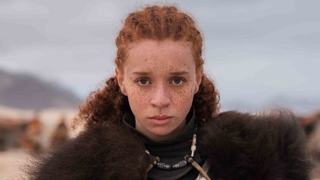 freckles, eyes, hair to skin contrast (Erin Kellyman)