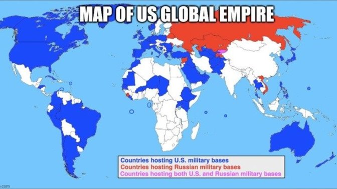 Is the United States a Military State run by wealthy Oligarchs that control a huge global American Empire?