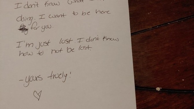My Ex girlfriend is "lost"?