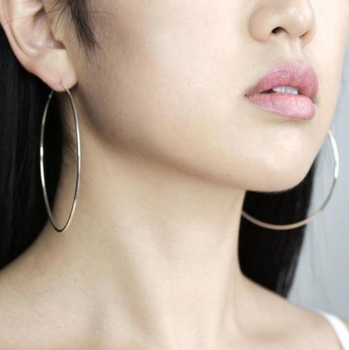 What would you think if you saw a guy wearing womens hoop earrings?