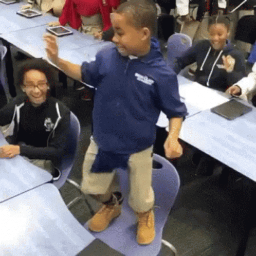 Did you and/or your classmates used to beat on the desk making music of your own?