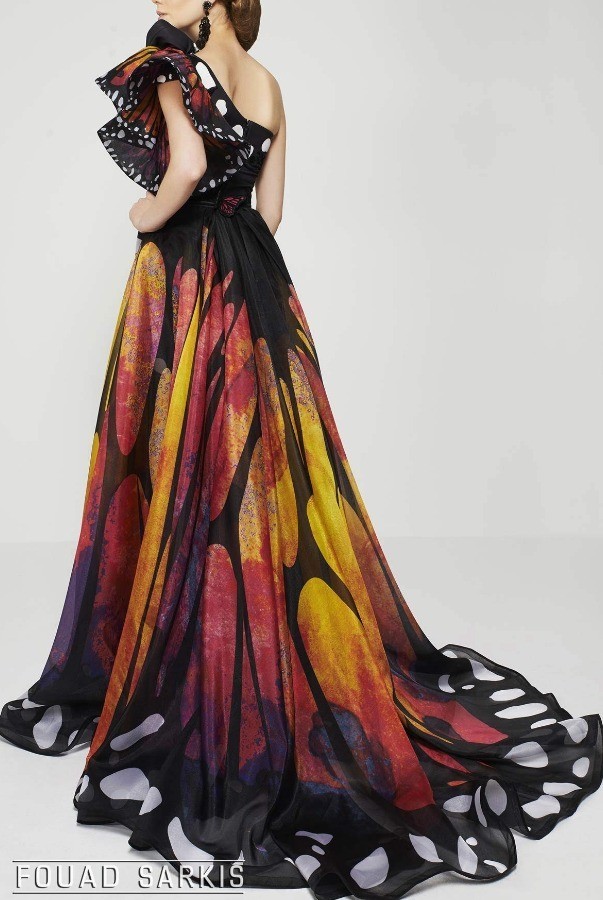 Which butterfly dress fashion looks the most interesting?