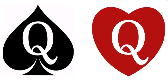 Girls who like black guys are Queens of Spades, are girls who like white guys Queens of Hearts?