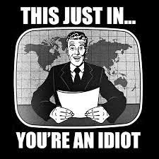 What is another word for idiot?