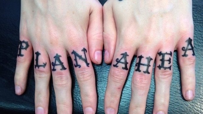 Why do people get tats on their knuckles?