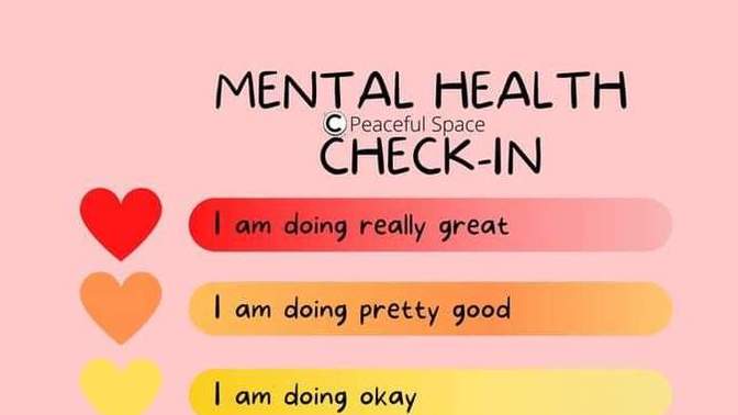 Mental health check in: how are you feeling?