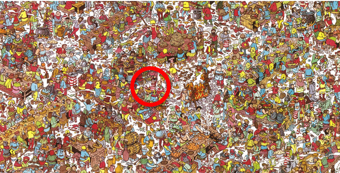 You did it! You found him. Pat yourself on the back...