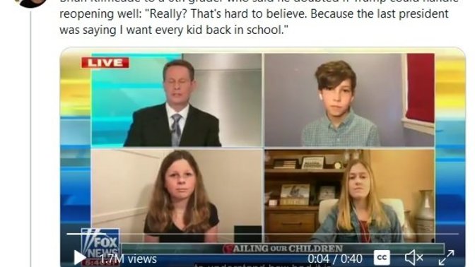 Out of the mouth of babes, as they say, children usually speak the truth, if thats the case, why are Fox News wackjobs bullying kids?