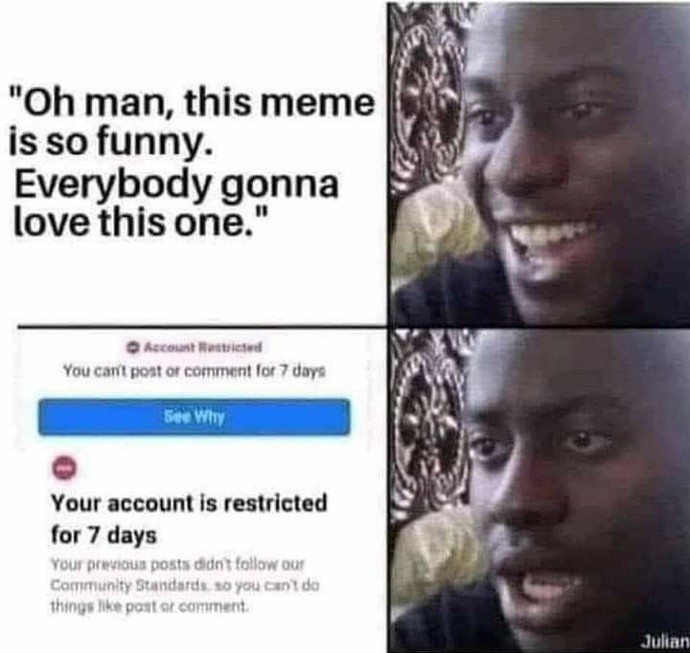 What do you think of Facebook continuing to ban Trump?