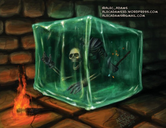 Don’t you hate it too when you’re trying to walk to the store and a Gelatinous Cube attacks you on the way there?
