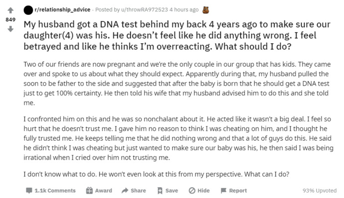 Why are men acting like this these days? Do they really not trust their own wife?