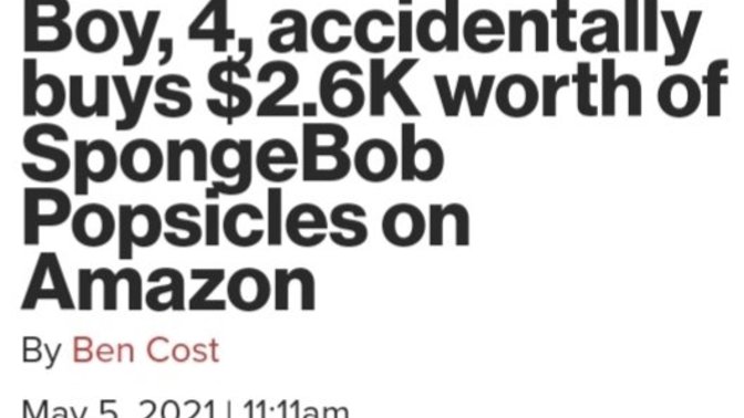 What should this mom do to her son for ordering over two thousand dollars?