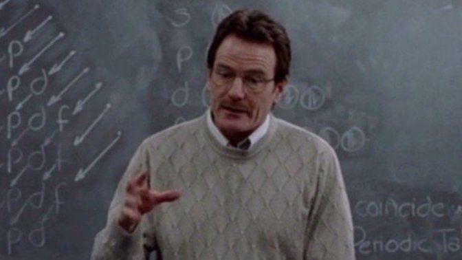 Why did Walt become a High School Chemistry teacher in "Breaking Bad"?