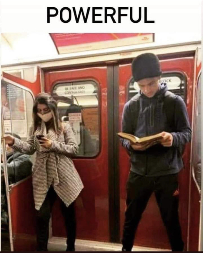 What do you notice in this photo What is the difference between these two people?