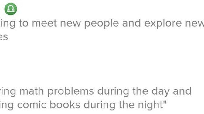 Is this a good bios for Tinder? If not what should I change?