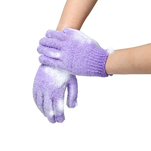 exfoliating shower gloves