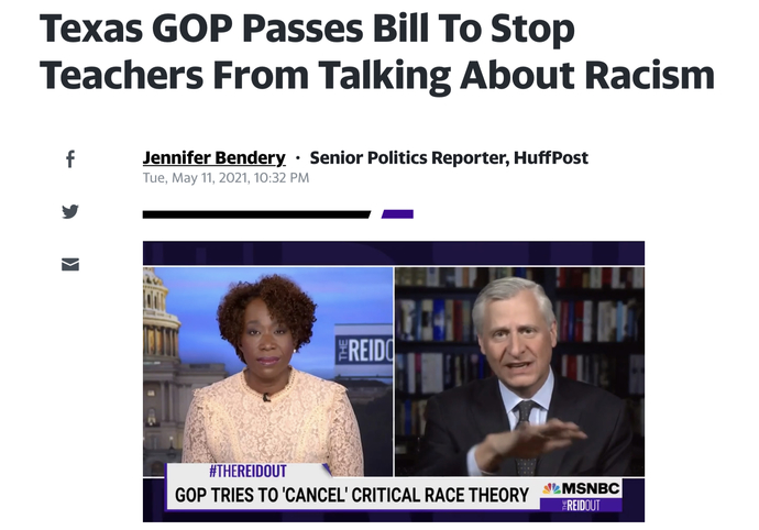Critical Race Theory or actual History?