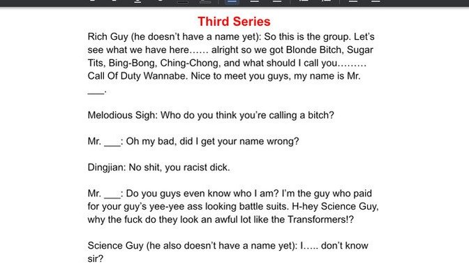 He’s racist for calling a Chinese man Ching-Chong and a Japanese woman Bing-Bong right?